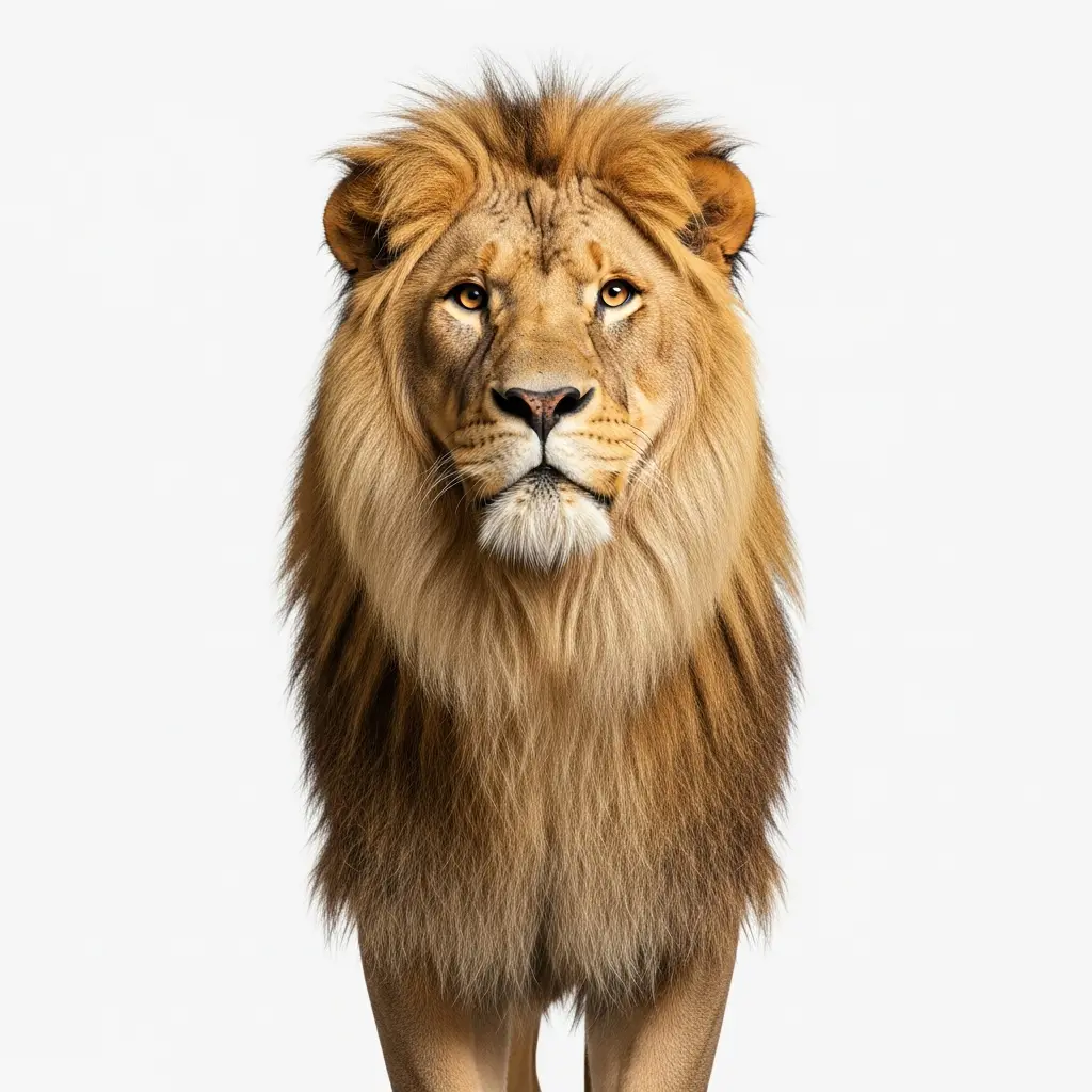 Animals with a white background